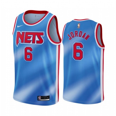 NikeBrooklyn Nets #6 DeAndre Jordan Blue Youth NBA Swingman Classic Edition Jersey